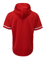 Hooded Baseball Jersey [Red-VB63]