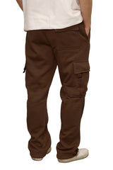 Heavyweight Fleece Cargo Sweatpants [Brown-AP77]