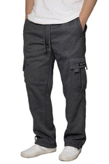 Heavyweight Fleece Cargo Sweatpants [Charcoal-AP77]