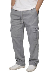 Heavyweight Fleece Cargo Sweatpants [Grey-AP77]