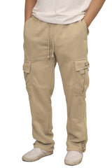 Heavyweight Fleece Cargo Sweatpants [Khaki-AP77]