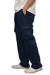 Heavyweight Fleece Cargo Sweatpants [Navy-AP77]