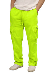Heavyweight Fleece Cargo Sweatpants [Neon Green-AP77]