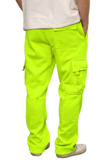 Heavyweight Fleece Cargo Sweatpants [Neon Green-AP77]