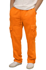 Heavyweight Fleece Cargo Sweatpants [Neon Orange-AP77]