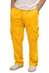 Heavyweight Fleece Cargo Sweatpants [Neon Yellow-AP77]