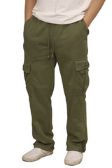Heavyweight Fleece Cargo Sweatpants [Olive-AP77]