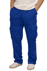 Heavyweight Fleece Cargo Sweatpants [Royal-AP77]