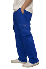 Heavyweight Fleece Cargo Sweatpants [Royal-AP77]