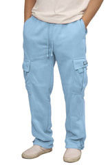 Heavyweight Fleece Cargo Sweatpants [Skyblue-AP77]