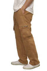 Heavyweight Fleece Cargo Sweatpants [Wheat-AP77]