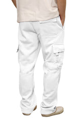 Heavyweight Fleece Cargo Sweatpants [White-AP77]