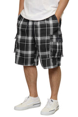 Plaid Cargo Shorts [AS001S]