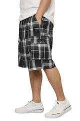 Plaid Cargo Shorts [AS001S]