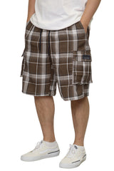 Plaid Cargo Shorts [AS001S]