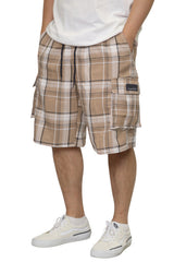 Plaid Cargo Shorts [AS001S]