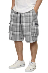 Plaid Cargo Shorts [AS001S]