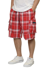 Plaid Cargo Shorts [AS001S]