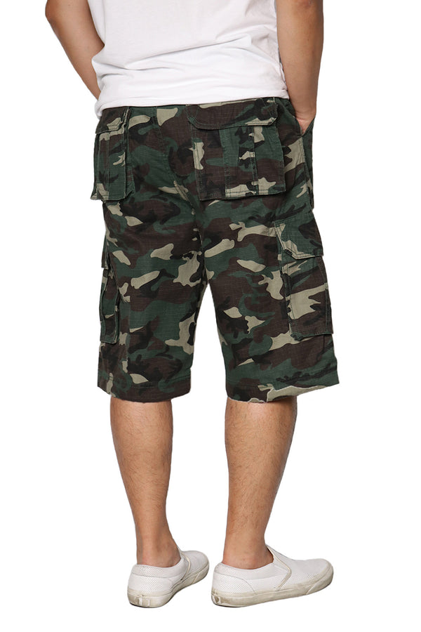 Belted Cargo Shorts [Camo Green-AP112]