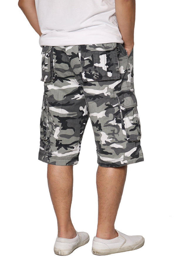 Belted Cargo Shorts [Camo Lt.Grey-AP112]