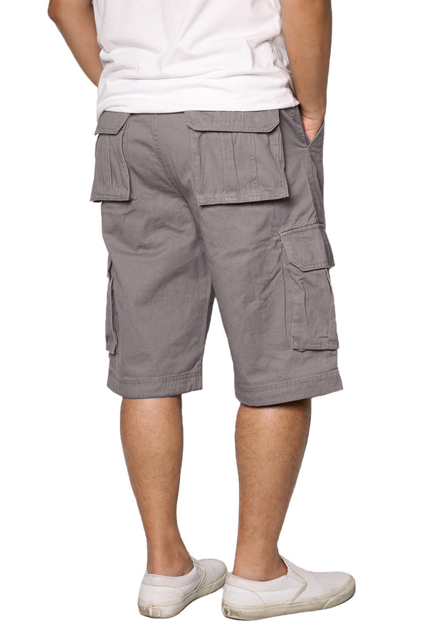 Belted Cargo Shorts [Grey-AP112]