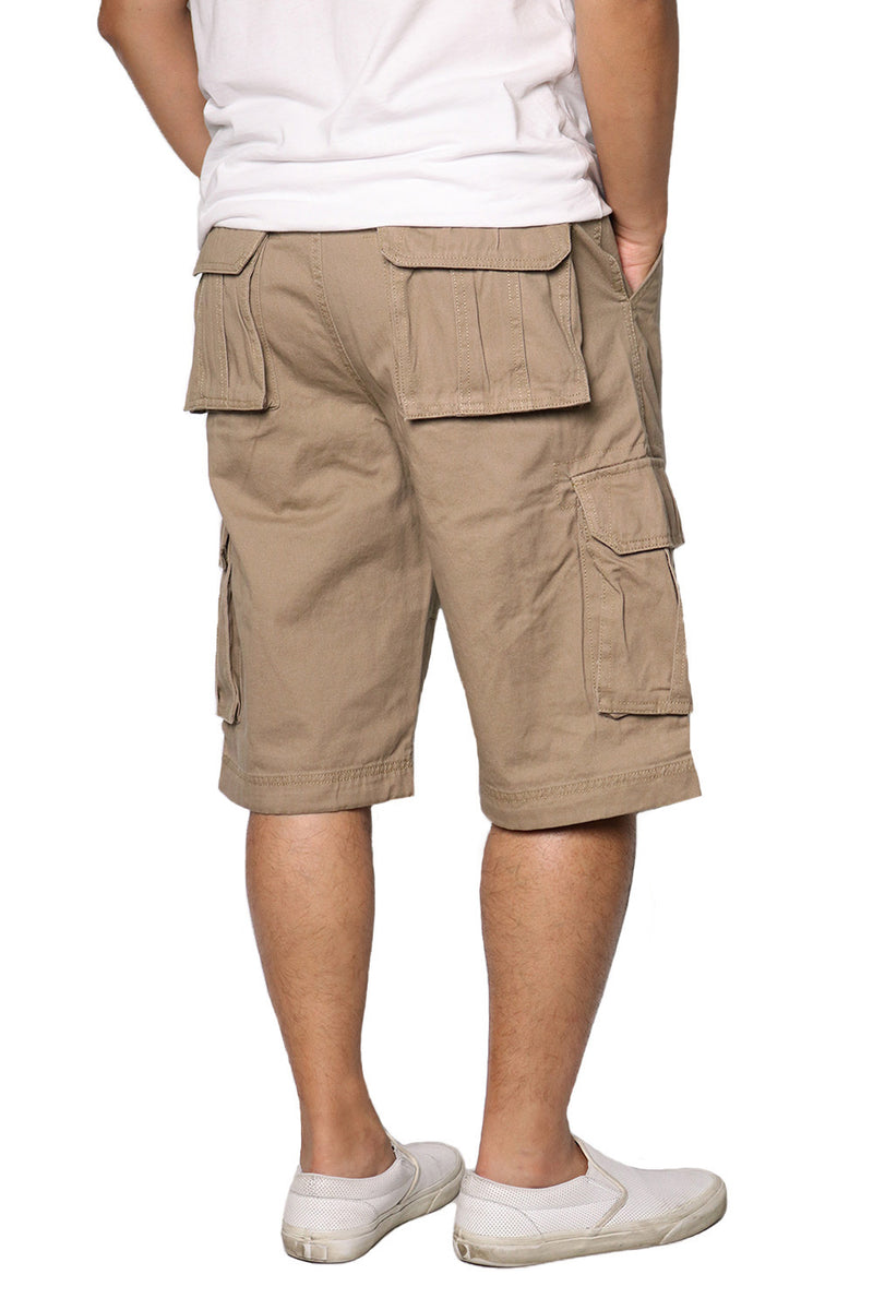 Belted Cargo Shorts [Khaki-AP112]