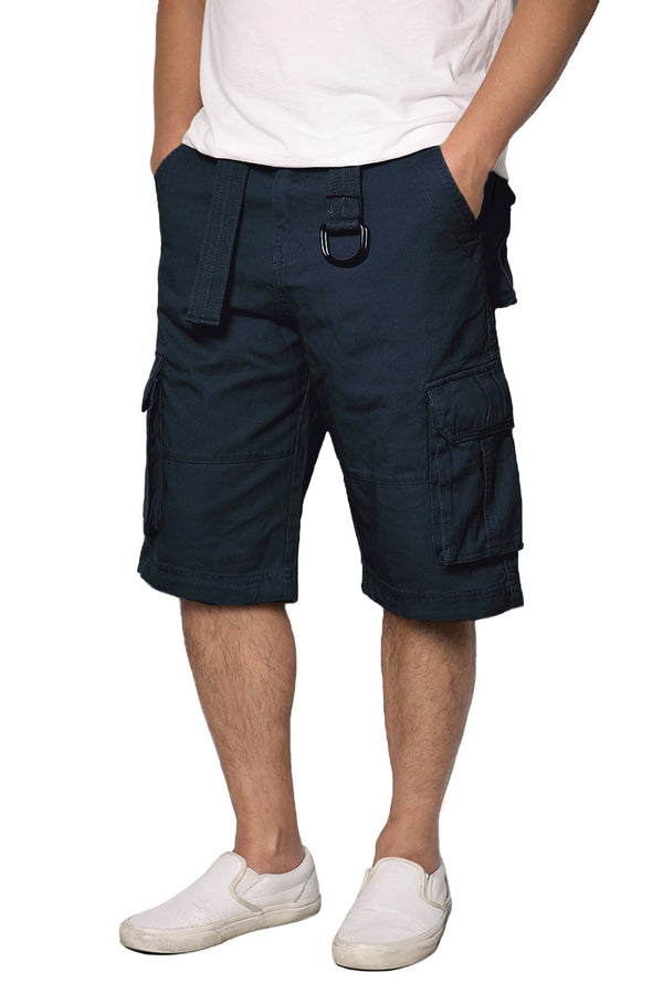Belted Cargo Shorts [Navy-AP112]
