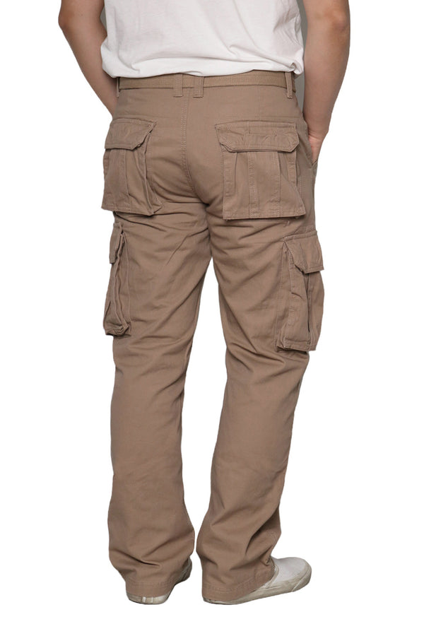 Belted Cargo Pants [Khaki-AP115]