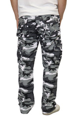 Belted Cargo Pants [Camo Lt.Grey-AP115]
