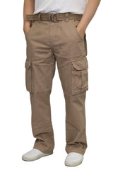 Belted Cargo Pants [Khaki-AP115]