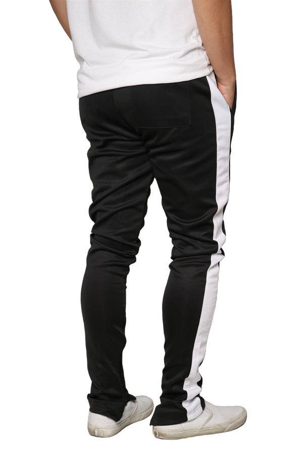 Classic Slim Fit Track Pants [Black/White-AP123]