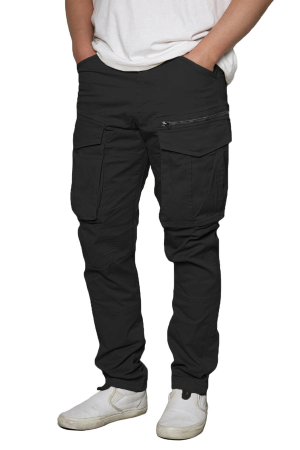 Big Pocket Cargo Pants [Black-AP1291]