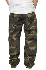Baggy Camo Cargo Pants [Black-AP1583]