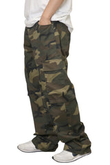Baggy Camo Cargo Pants [Black-AP1583]