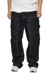 Raw Denim Baggy Carpenter Jeans [AP570]