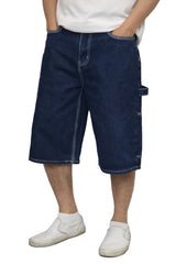 Baggy Carpenter Jean Shorts [Indigo-AS101]