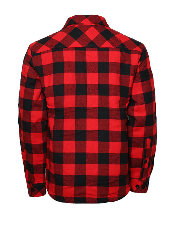 Heavyweight Quilted Flannel Jacket [Red/Black-FJ2212]