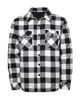 Heavyweight Quilted Flannel Jacket [White/Black-FJ2212]