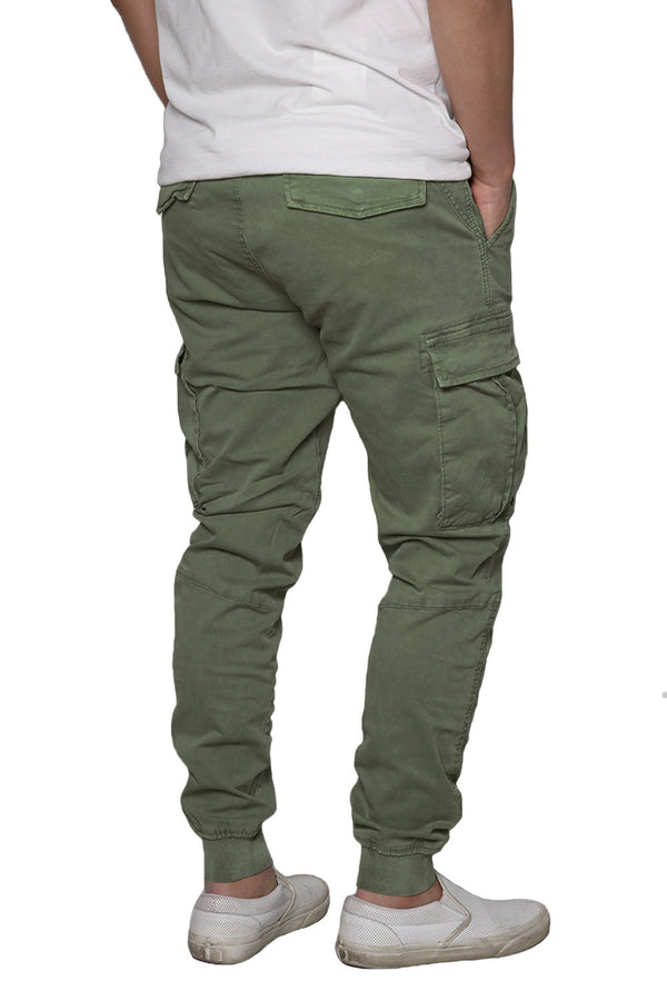 Twill Cargo Jogger Pants [Olive-AP3024]