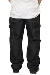 Raw Denim Baggy Carpenter Jeans [AP570]
