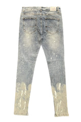 Painter's Distressed Ankle Zip Jeans [Blue-AP4175]