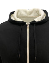 Sherpa Lined Zip-Up Hoodie [SH090]