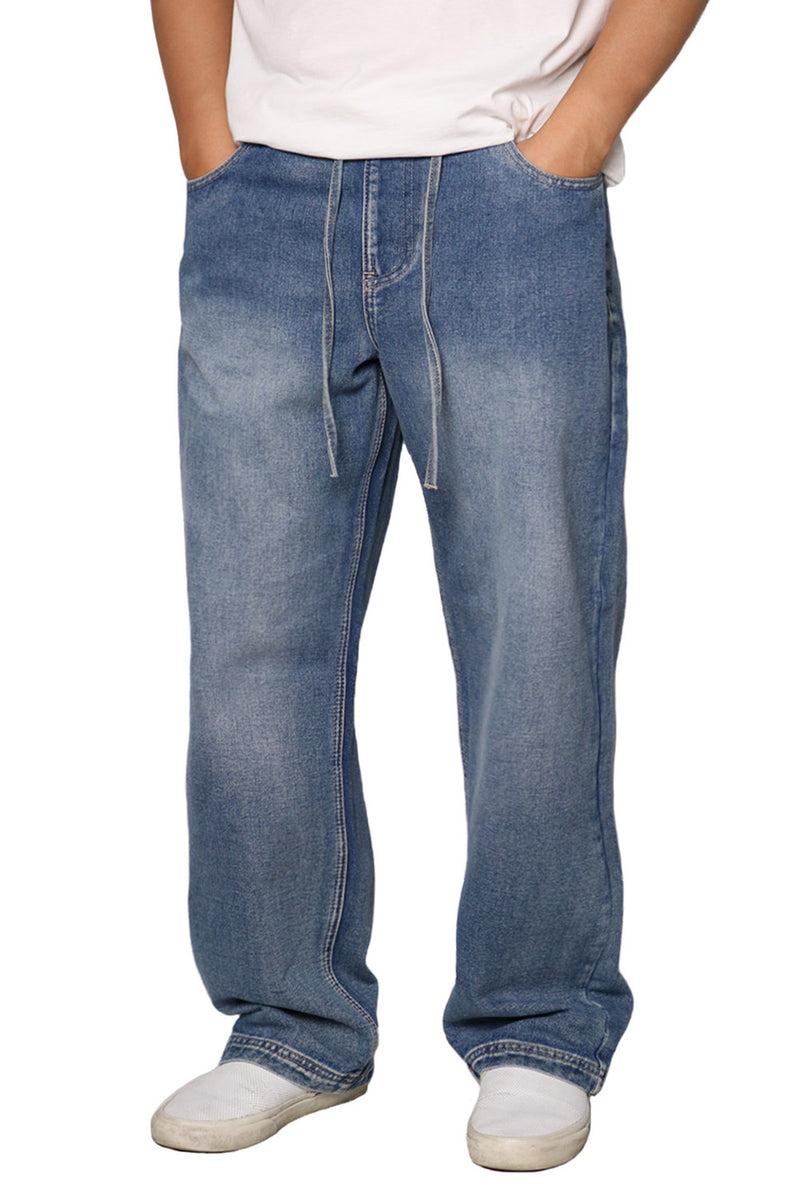 Essential Baggy Denim Jogger Jeans [Indigo-AP13]