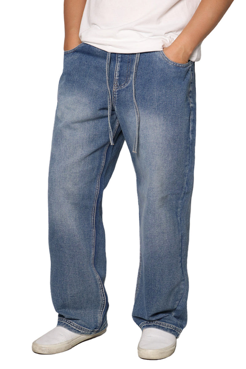 Essential Baggy Denim Jogger Jeans [Indigo-AP13]