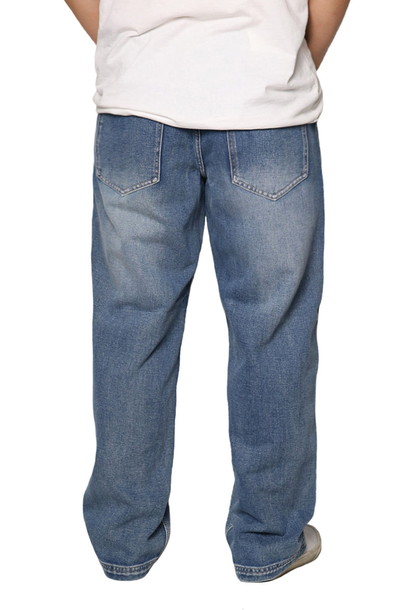 Essential Baggy Denim Jogger Jeans [Indigo-AP13]