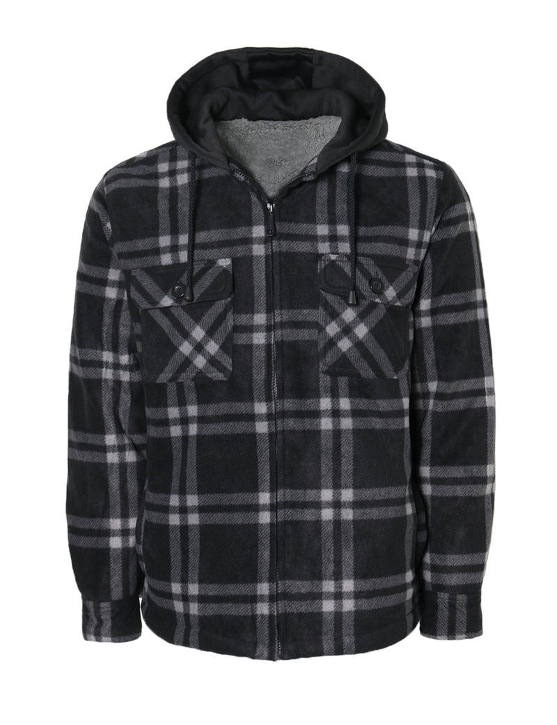 Sherpa Lined Flannel Jacket [001-FJ888]