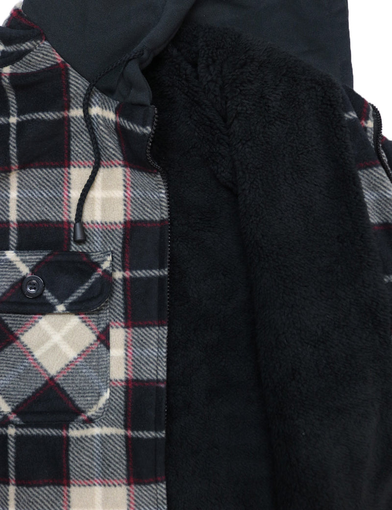 Sherpa Lined Flannel Jacket [004-FJ888]