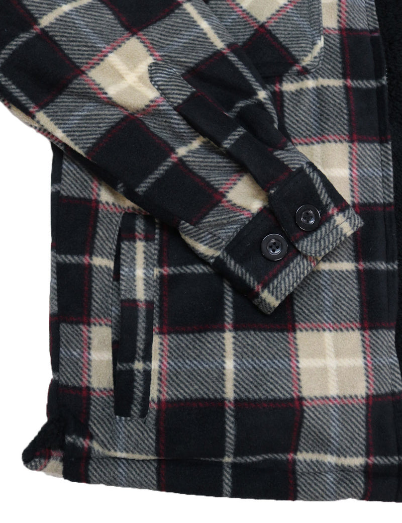 Sherpa Lined Flannel Jacket [004-FJ888]