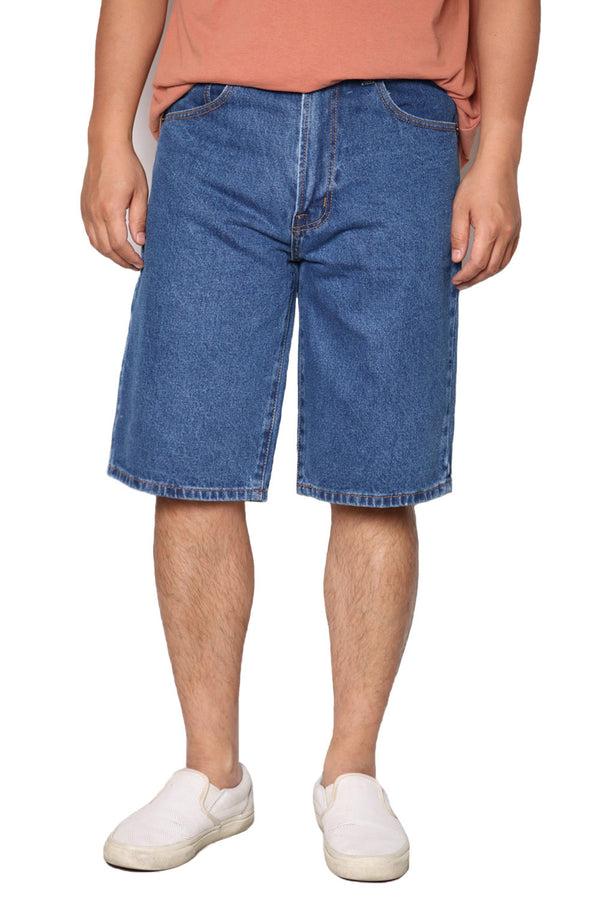 Regular Fit Denim Shorts [Dark Blue-AS998]