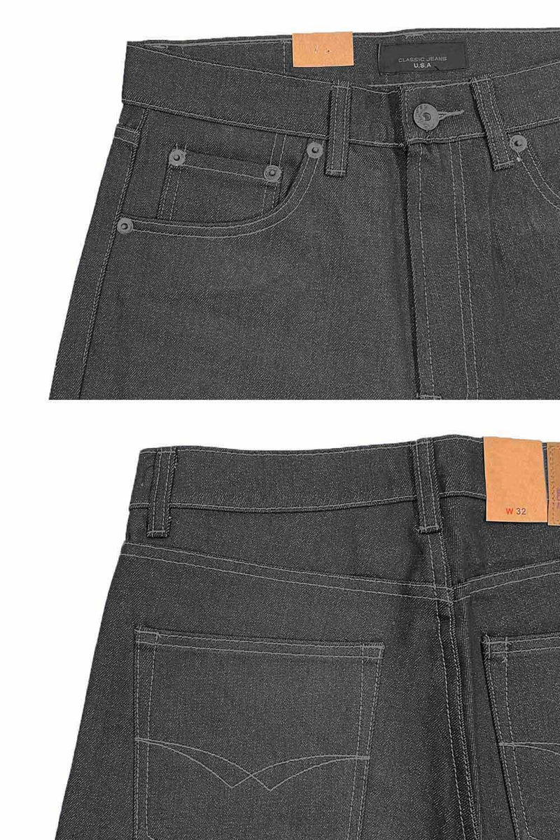 Regular Fit Denim Shorts [Raw Grey-AS998]